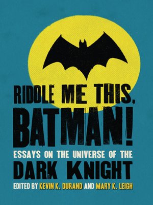 cover image of Riddle Me This, Batman!